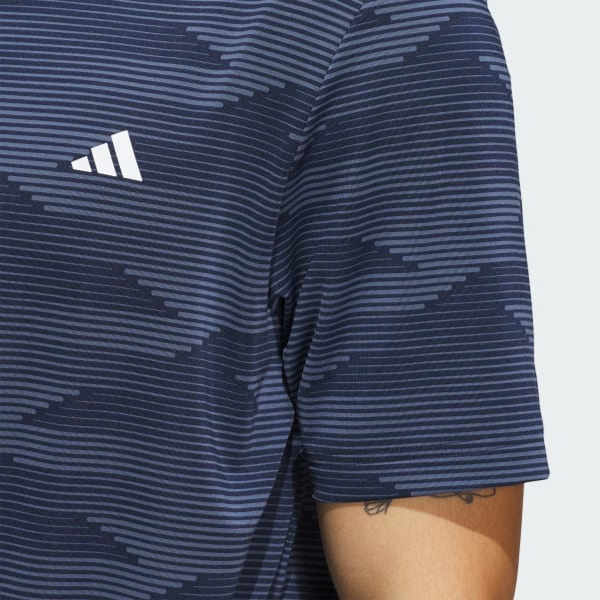 Polo a righe Adidas Ultimate365 Speed ​​da uomo