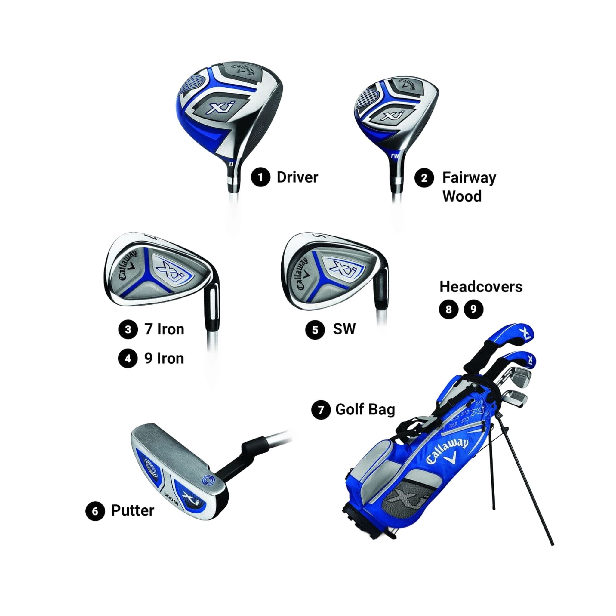Callaway XJ Set completo per ragazzi e uomini