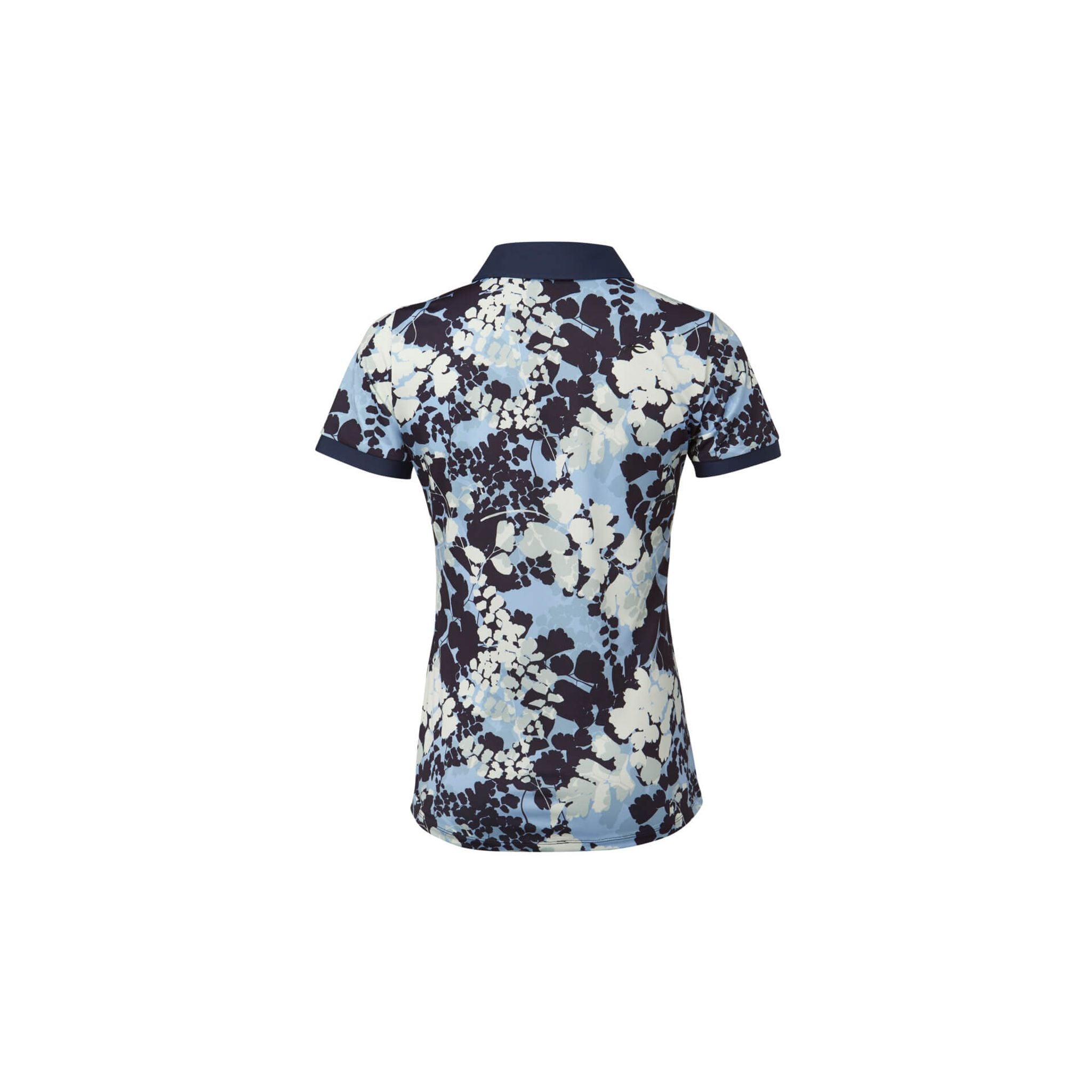 Kjus W Enya Polo SS stampata Atlanta Blu/Bianco Donna