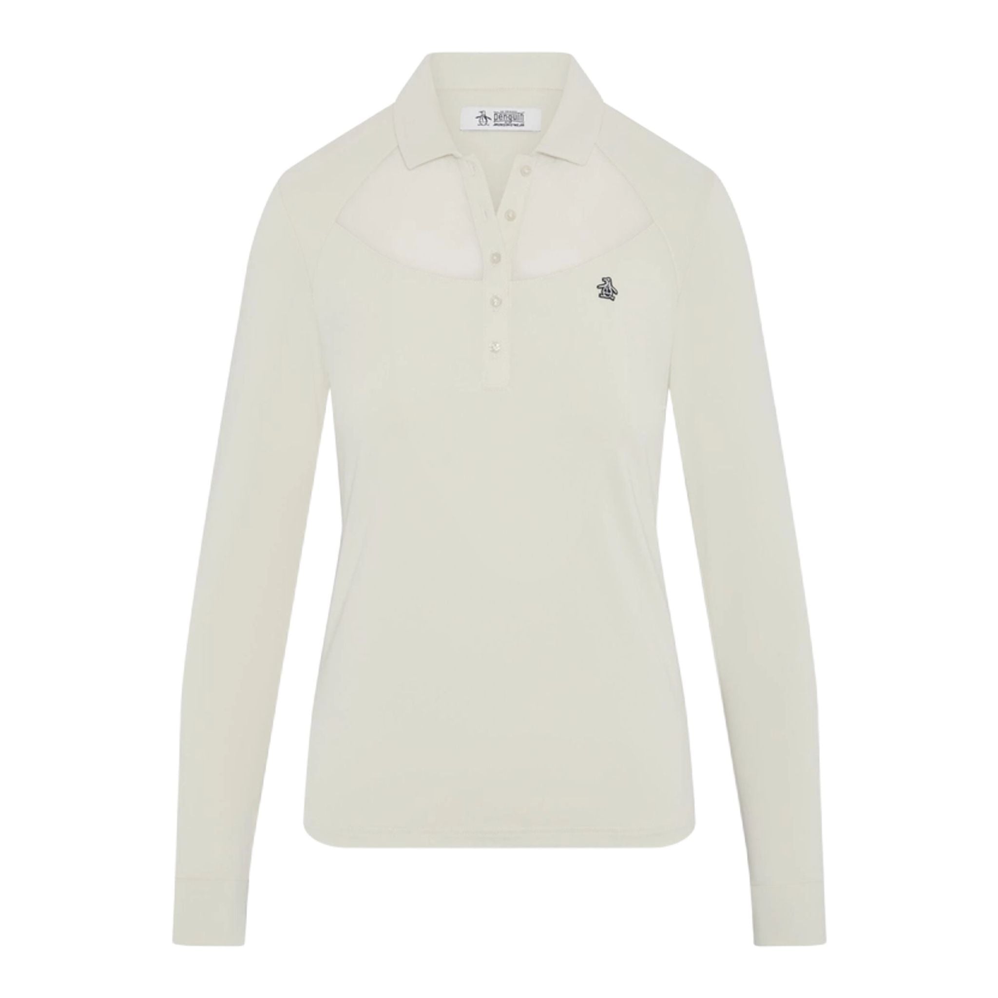 Polo a maniche lunghe in rete Original Penguin da donna