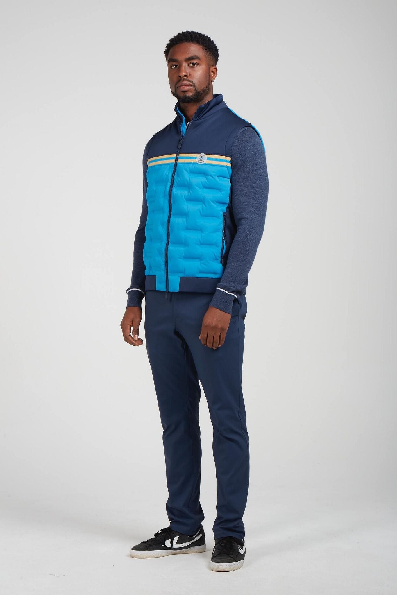 Gilet isolante Original Penguin Mixed Media Block da uomo