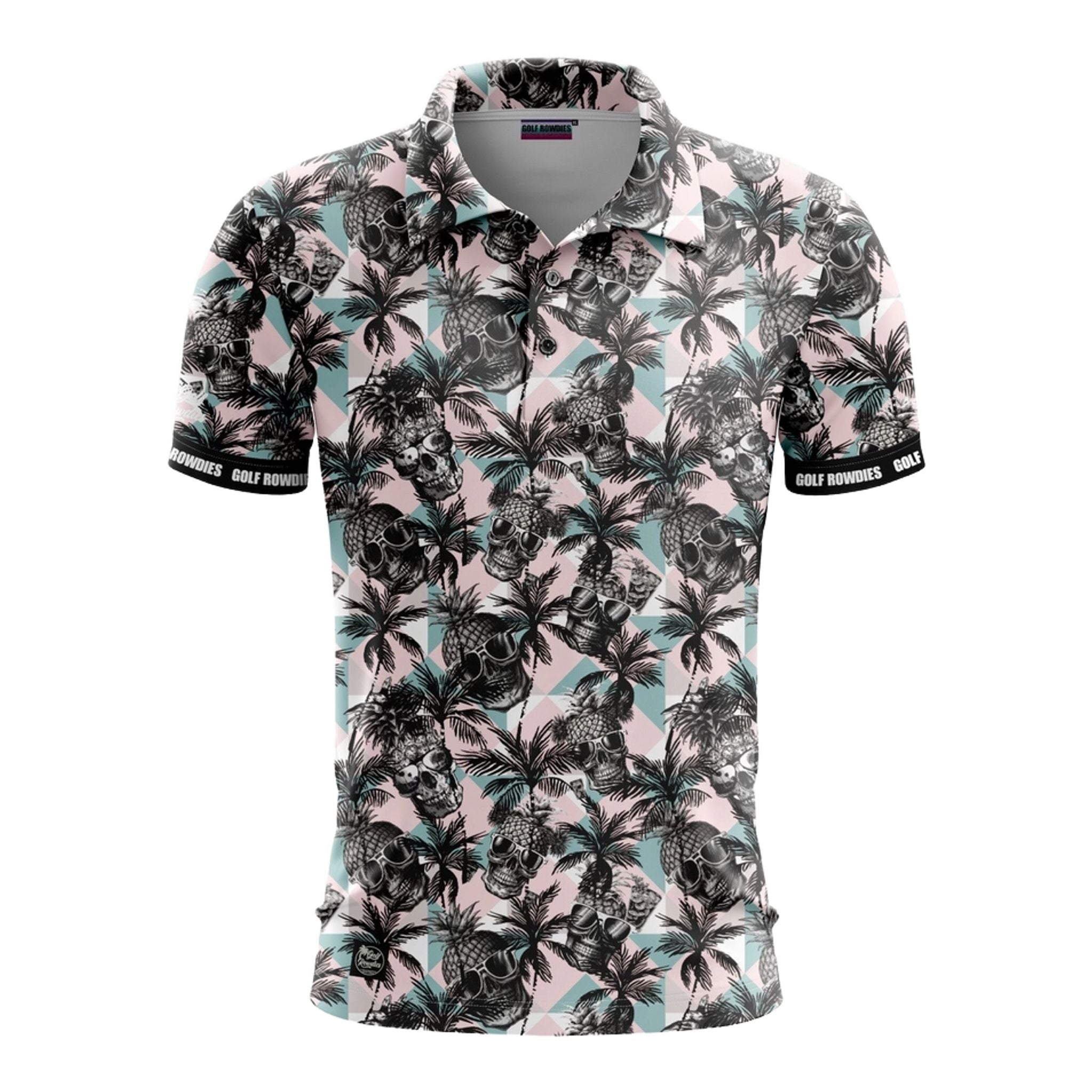 Polo da uomo Golf Rowdies Cool Pineapple