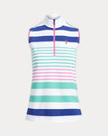 Polo da golf senza maniche con zip a un quarto Ralph Lauren da donna