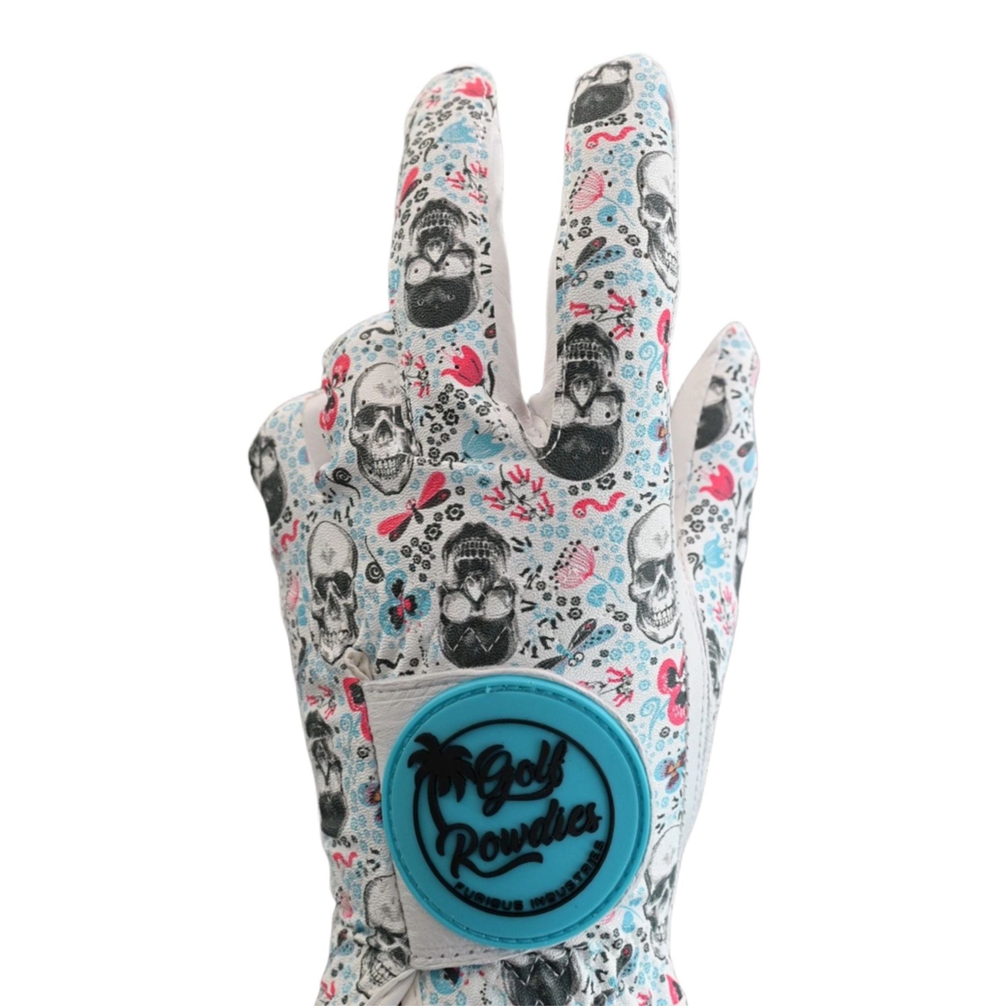 Guanto da uomo Golf Rowdies Skull