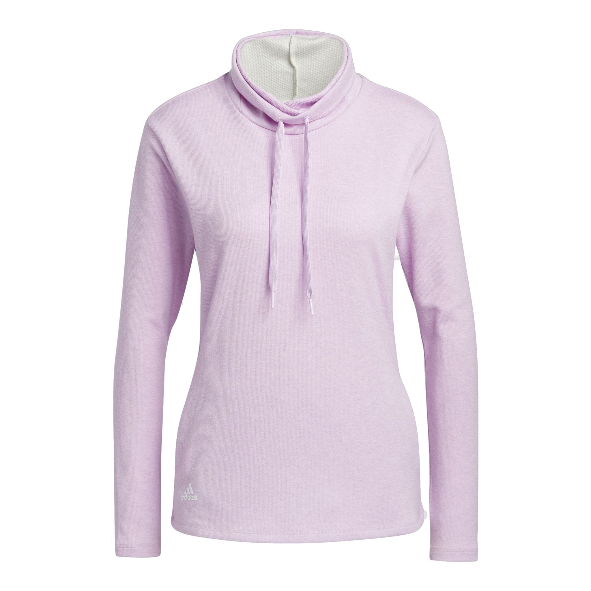 Adidas Melange High Mock Golf Pullover Bliss Lilac Mel Da Donna