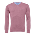 Fynch Hatton Maglione da golf superfine con scollo a V da uomo lilla da uomo