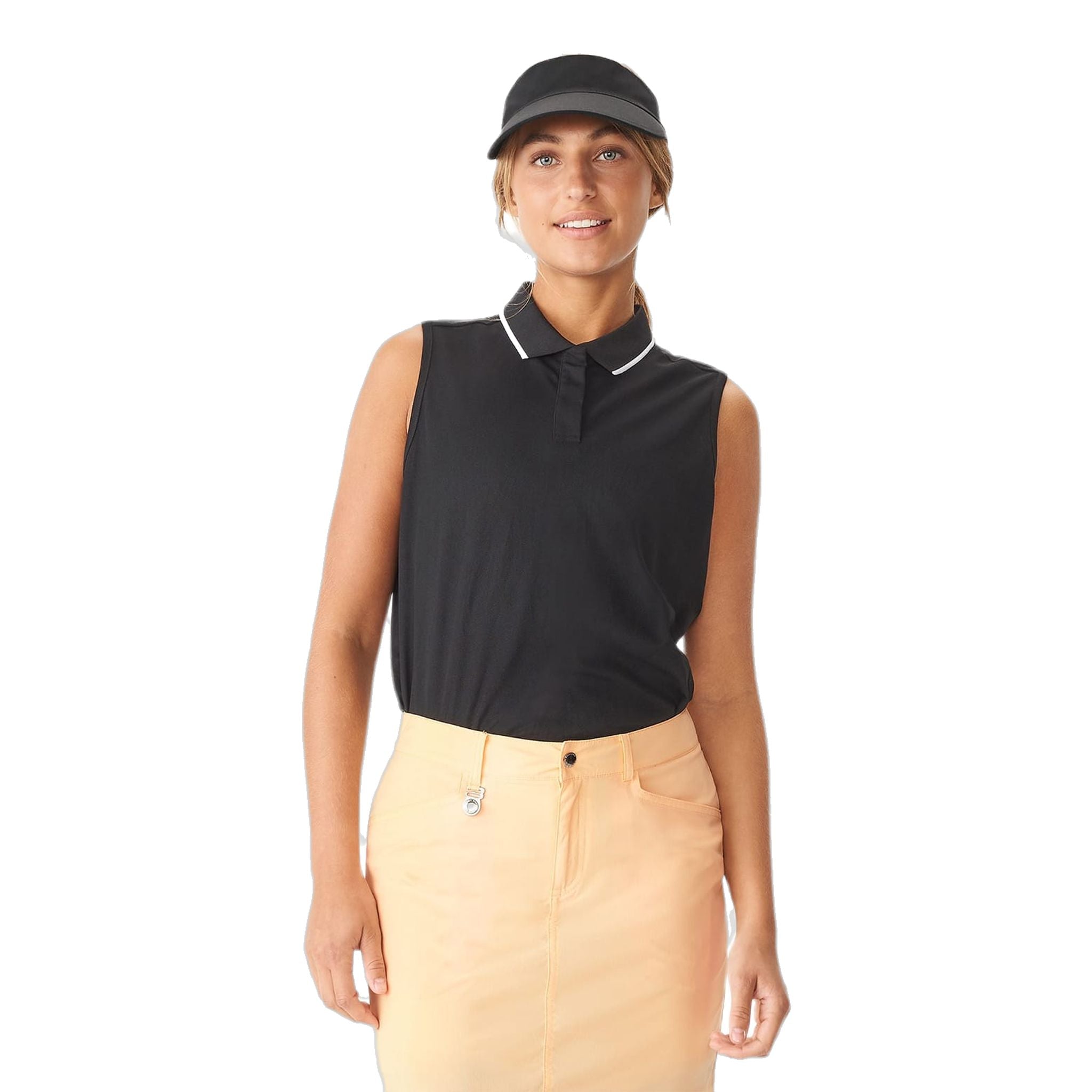 Röhnisch Mildred Golf Polo senza maniche Nero Donna