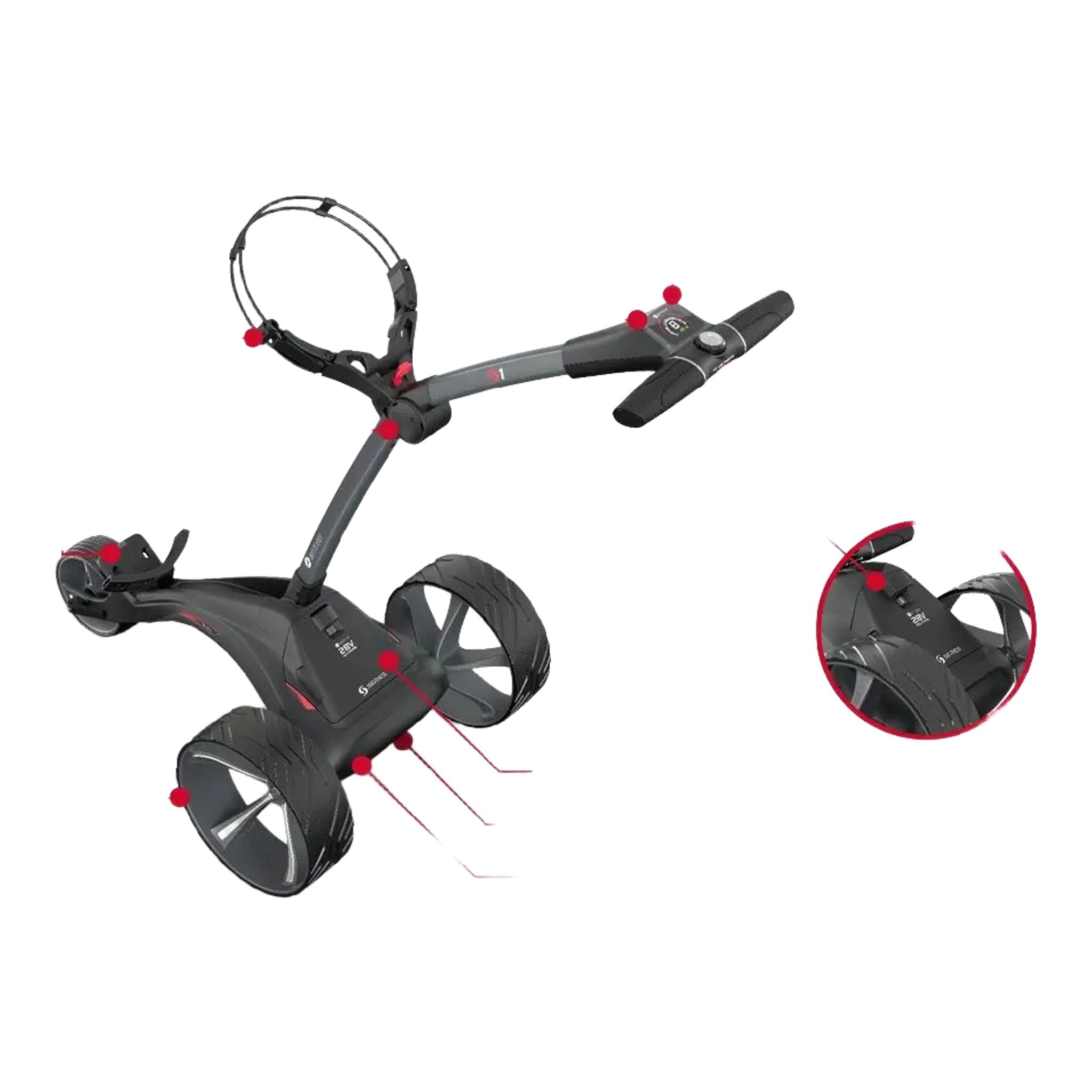 Carrello elettrico Motocaddy S1 (2025).