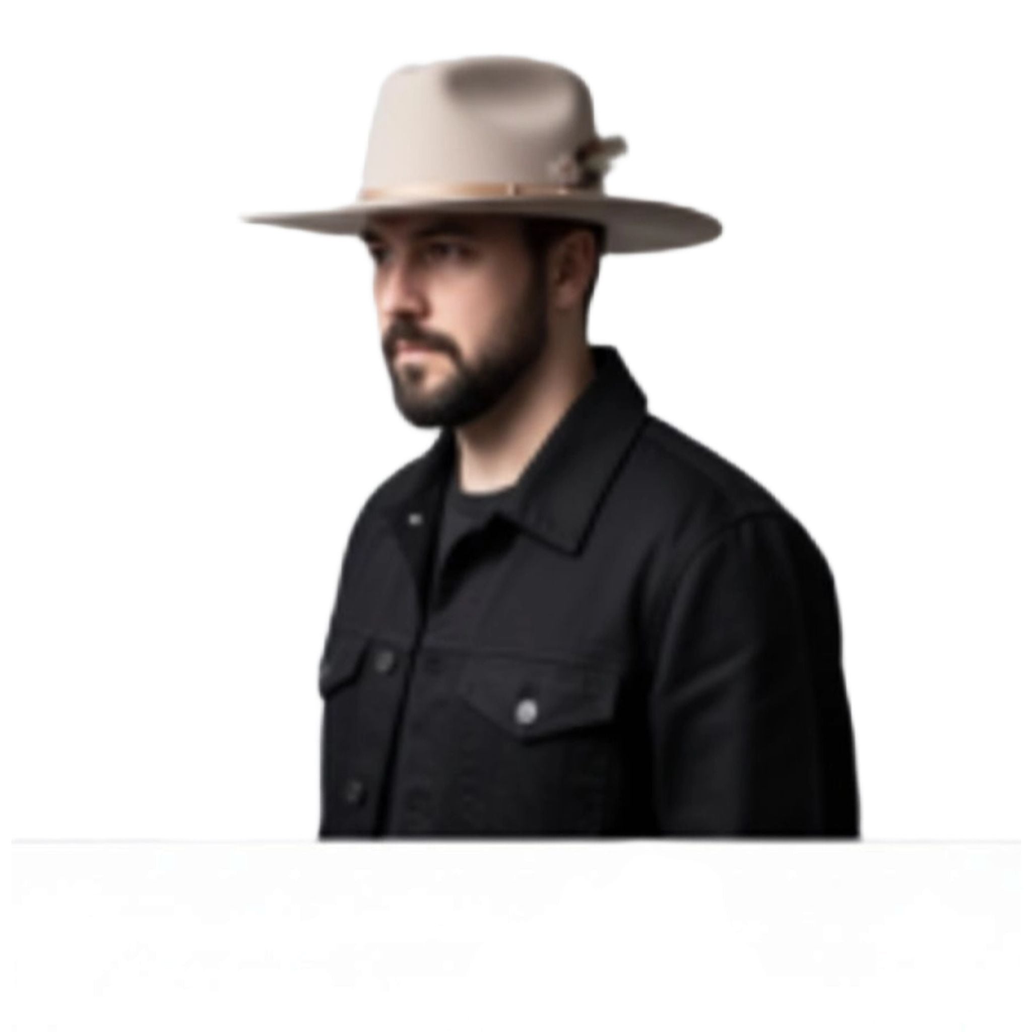 Cappello Trilby in tessuto beige L dell'agenzia Erwin Reithmeier