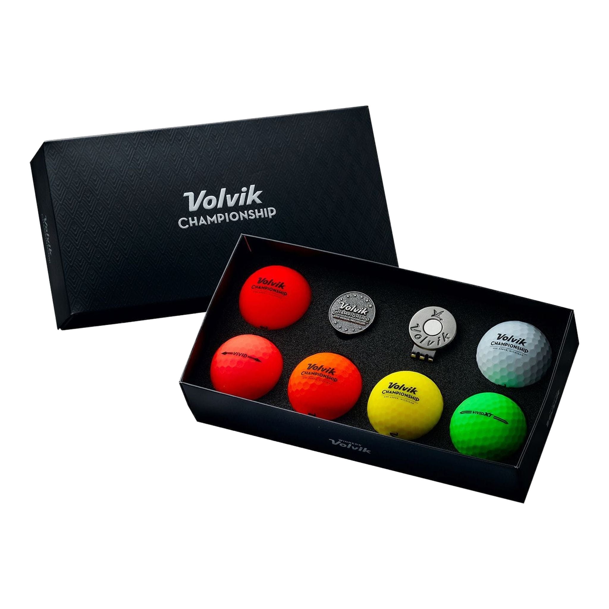 Volvik Champ Box [6 palline + 1 pennarello]
